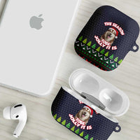 The Season To Be Jolly Siberian Husky Xmas Ball Christmas AirPods Case Xmas Holiday Patterns - Wonder Print Shop