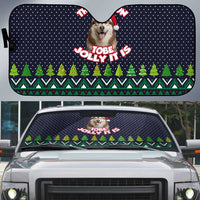 The Season To Be Jolly Siberian Husky Xmas Ball Christmas Auto Sun Shade Xmas Holiday Patterns - Wonder Print Shop