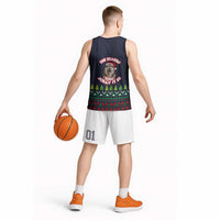 The Season To Be Jolly Siberian Husky Xmas Ball Christmas Basketball Jersey Xmas Holiday Patterns - Wonder Print Shop