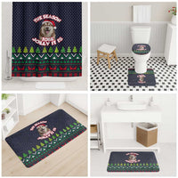 The Season To Be Jolly Siberian Husky Xmas Ball Christmas Bathroom Set Xmas Holiday Patterns - Wonder Print Shop
