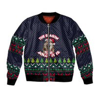 The Season To Be Jolly Siberian Husky Xmas Ball Christmas Bomber Jacket Xmas Holiday Patterns - Wonder Print Shop