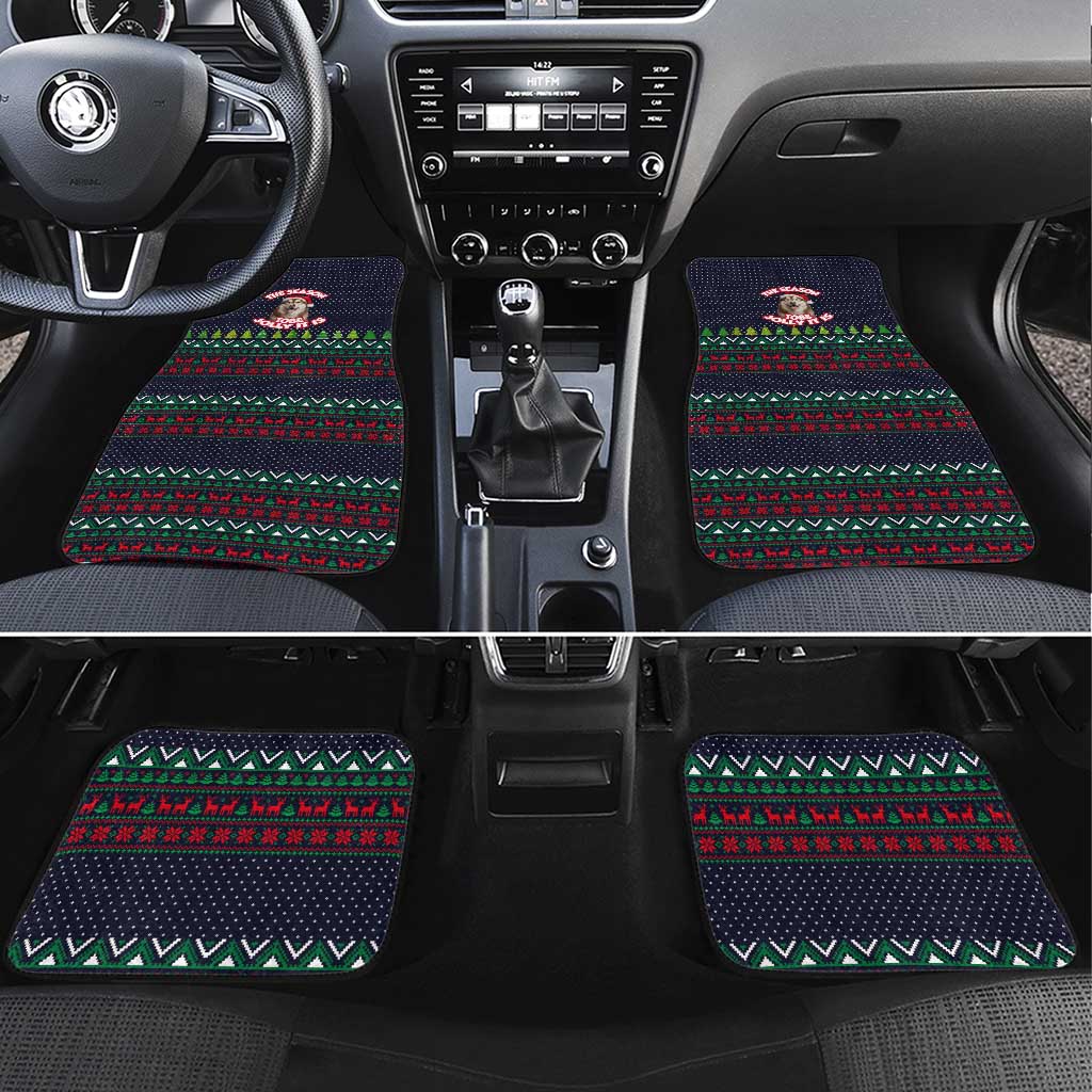 The Season To Be Jolly Siberian Husky Xmas Ball Christmas Car Mats Xmas Holiday Patterns - Wonder Print Shop