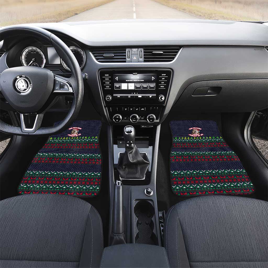 The Season To Be Jolly Siberian Husky Xmas Ball Christmas Car Mats Xmas Holiday Patterns - Wonder Print Shop