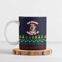 The Season To Be Jolly Siberian Husky Xmas Ball Christmas Ceramic Mug Xmas Holiday Patterns - Wonder Print Shop