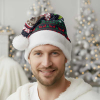 The Season To Be Jolly Siberian Husky Xmas Ball Christmas Santa Hat Xmas Holiday Patterns - Wonder Print Shop