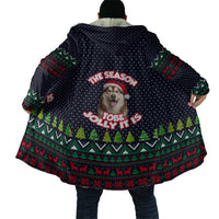 The Season To Be Jolly Siberian Husky Xmas Ball Christmas Cloak Xmas Holiday Patterns - Wonder Print Shop