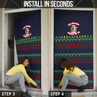 The Season To Be Jolly Siberian Husky Xmas Ball Christmas Door Cover Xmas Holiday Patterns - Wonder Print Shop