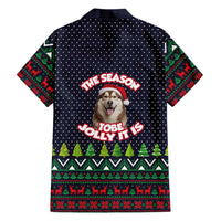 The Season To Be Jolly Siberian Husky Xmas Ball Christmas Family Matching Mermaid Dress and Hawaiian Shirt Xmas Holiday Patterns - Wonder Print Shop