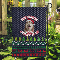 The Season To Be Jolly Siberian Husky Xmas Ball Christmas Garden Flag Xmas Holiday Patterns - Wonder Print Shop