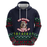 The Season To Be Jolly Siberian Husky Xmas Ball Christmas Hoodie Xmas Holiday Patterns - Wonder Print Shop