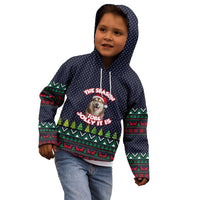 The Season To Be Jolly Siberian Husky Xmas Ball Christmas Kid Hoodie Xmas Holiday Patterns - Wonder Print Shop