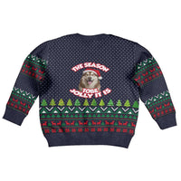 The Season To Be Jolly Siberian Husky Xmas Ball Christmas Kid Ugly Christmas Sweater Xmas Holiday Patterns - Wonder Print Shop