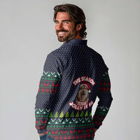 The Season To Be Jolly Siberian Husky Xmas Ball Christmas Long Sleeve Polo Shirt Xmas Holiday Patterns - Wonder Print Shop