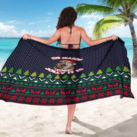 The Season To Be Jolly Siberian Husky Xmas Ball Christmas Sarong Xmas Holiday Patterns - Wonder Print Shop