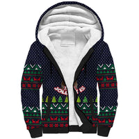 The Season To Be Jolly Siberian Husky Xmas Ball Christmas Sherpa Hoodie Xmas Holiday Patterns - Wonder Print Shop