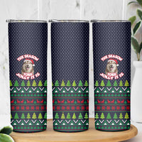 The Season To Be Jolly Siberian Husky Xmas Ball Christmas Skinny Tumbler Xmas Holiday Patterns - Wonder Print Shop