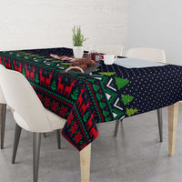 The Season To Be Jolly Siberian Husky Xmas Ball Christmas Tablecloth Xmas Holiday Patterns - Wonder Print Shop