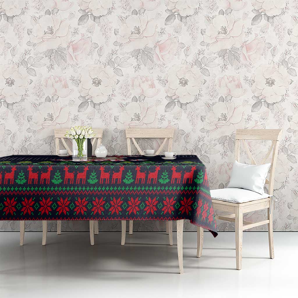 The Season To Be Jolly Siberian Husky Xmas Ball Christmas Tablecloth Xmas Holiday Patterns - Wonder Print Shop