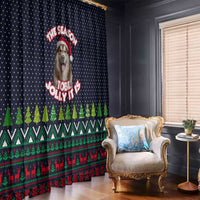 The Season To Be Jolly Siberian Husky Xmas Ball Christmas Window Curtain Xmas Holiday Patterns - Wonder Print Shop