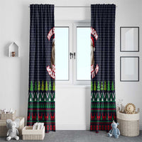 The Season To Be Jolly Siberian Husky Xmas Ball Christmas Window Curtain Xmas Holiday Patterns - Wonder Print Shop