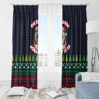 The Season To Be Jolly Siberian Husky Xmas Ball Christmas Window Curtain Xmas Holiday Patterns - Wonder Print Shop