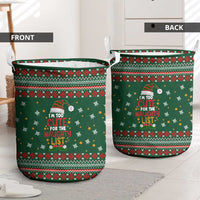Too Cute For The Naughty List Christmas Laundry Basket Xmas Holiday Patterns - Wonder Print Shop