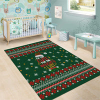 Too Cute For The Naughty List Christmas Area Rug Xmas Holiday Patterns - Wonder Print Shop