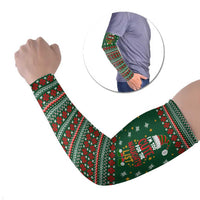 Too Cute For The Naughty List Christmas Arm Sleeves Xmas Holiday Patterns - Wonder Print Shop
