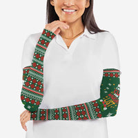 Too Cute For The Naughty List Christmas Arm Sleeves Xmas Holiday Patterns - Wonder Print Shop