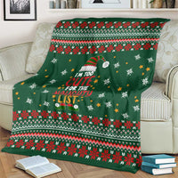Too Cute For The Naughty List Christmas Blanket Xmas Holiday Patterns - Wonder Print Shop
