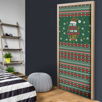 Too Cute For The Naughty List Christmas Door Cover Xmas Holiday Patterns - Wonder Print Shop