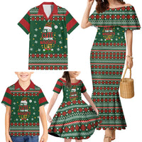 Too Cute For The Naughty List Christmas Family Matching Mermaid Dress and Hawaiian Shirt Xmas Holiday Patterns - Wonder Print Shop