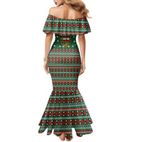 Too Cute For The Naughty List Christmas Family Matching Mermaid Dress and Hawaiian Shirt Xmas Holiday Patterns - Wonder Print Shop
