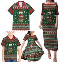 Too Cute For The Naughty List Christmas Family Matching Puletasi and Hawaiian Shirt Xmas Holiday Patterns - Wonder Print Shop