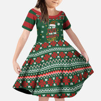Too Cute For The Naughty List Christmas Family Matching Summer Maxi Dress and Hawaiian Shirt Xmas Holiday Patterns - Wonder Print Shop