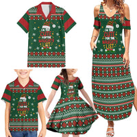 Too Cute For The Naughty List Christmas Family Matching Summer Maxi Dress and Hawaiian Shirt Xmas Holiday Patterns - Wonder Print Shop
