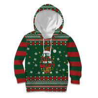 Too Cute For The Naughty List Christmas Kid Hoodie Xmas Holiday Patterns - Wonder Print Shop