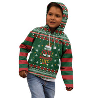 Too Cute For The Naughty List Christmas Kid Hoodie Xmas Holiday Patterns - Wonder Print Shop