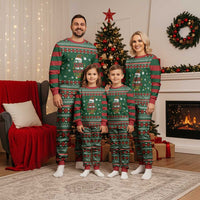 Too Cute For The Naughty List Christmas Pajama Set Xmas Holiday Patterns - Wonder Print Shop
