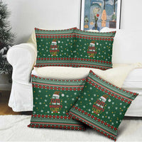 Too Cute For The Naughty List Christmas Pillow Cover Xmas Holiday Patterns - Wonder Print Shop