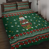 Too Cute For The Naughty List Christmas Quilt Bed Set Xmas Holiday Patterns - Wonder Print Shop