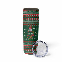 Too Cute For The Naughty List Christmas Skinny Tumbler Xmas Holiday Patterns - Wonder Print Shop