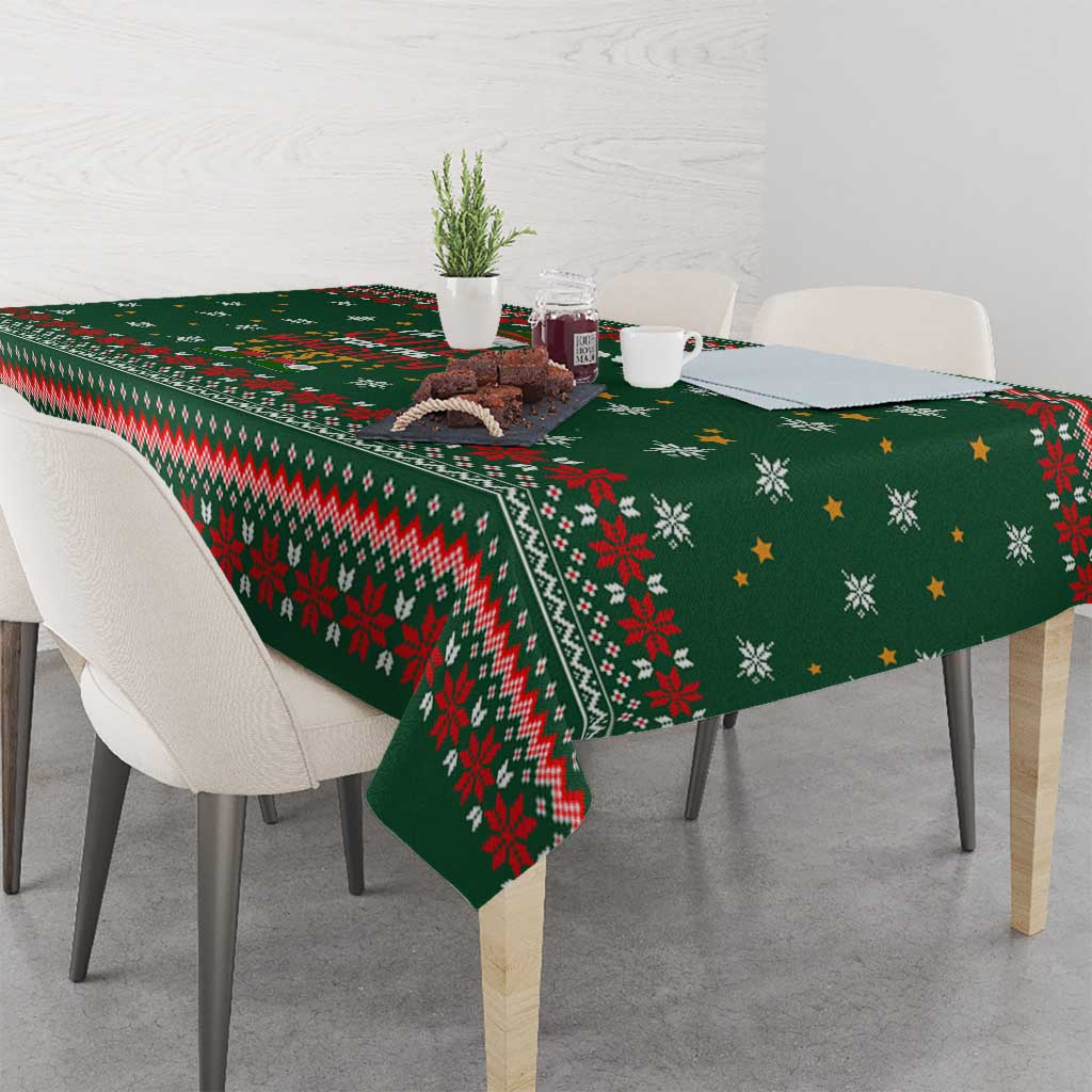 Too Cute For The Naughty List Christmas Tablecloth Xmas Holiday Patterns - Wonder Print Shop
