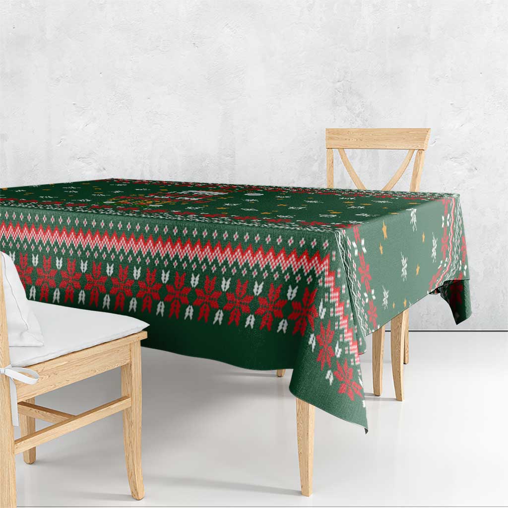 Too Cute For The Naughty List Christmas Tablecloth Xmas Holiday Patterns - Wonder Print Shop