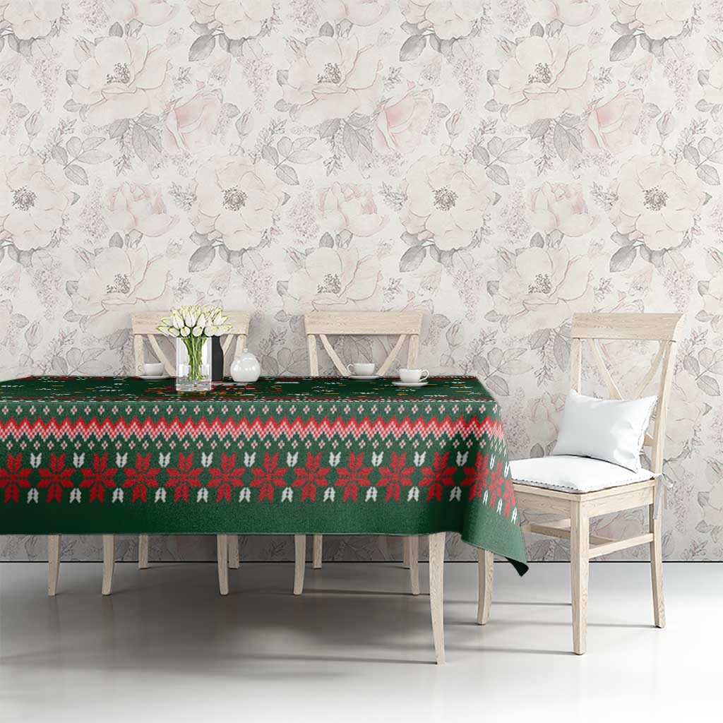 Too Cute For The Naughty List Christmas Tablecloth Xmas Holiday Patterns - Wonder Print Shop