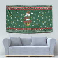 Too Cute For The Naughty List Christmas Tapestry Xmas Holiday Patterns - undefined