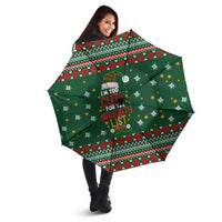 Too Cute For The Naughty List Christmas Umbrella Xmas Holiday Patterns - Wonder Print Shop
