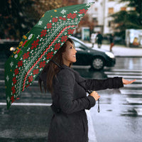 Too Cute For The Naughty List Christmas Umbrella Xmas Holiday Patterns - Wonder Print Shop