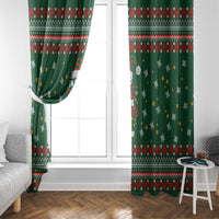 Too Cute For The Naughty List Christmas Window Curtain Xmas Holiday Patterns - Wonder Print Shop