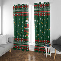Too Cute For The Naughty List Christmas Window Curtain Xmas Holiday Patterns - Wonder Print Shop
